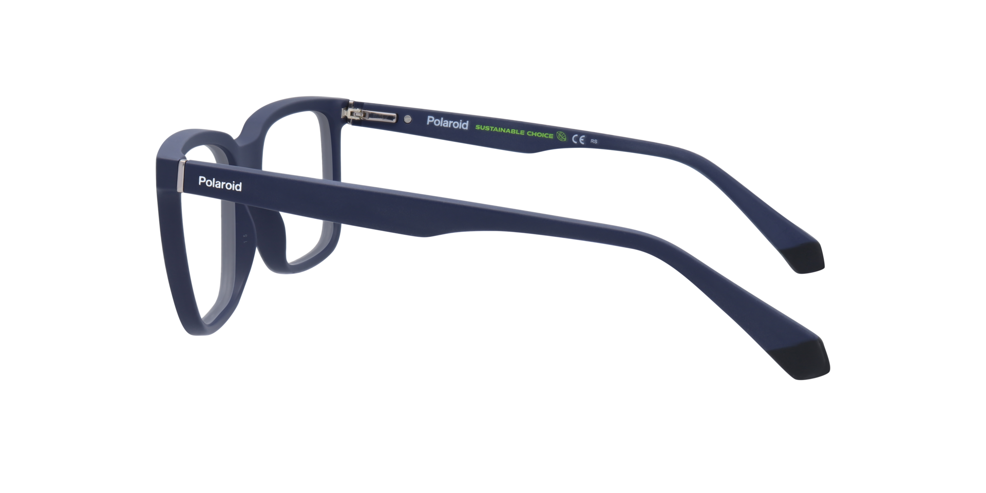 PLD D436 Blue PlasticEyeglass Frames for Glasses Direct, Side View
