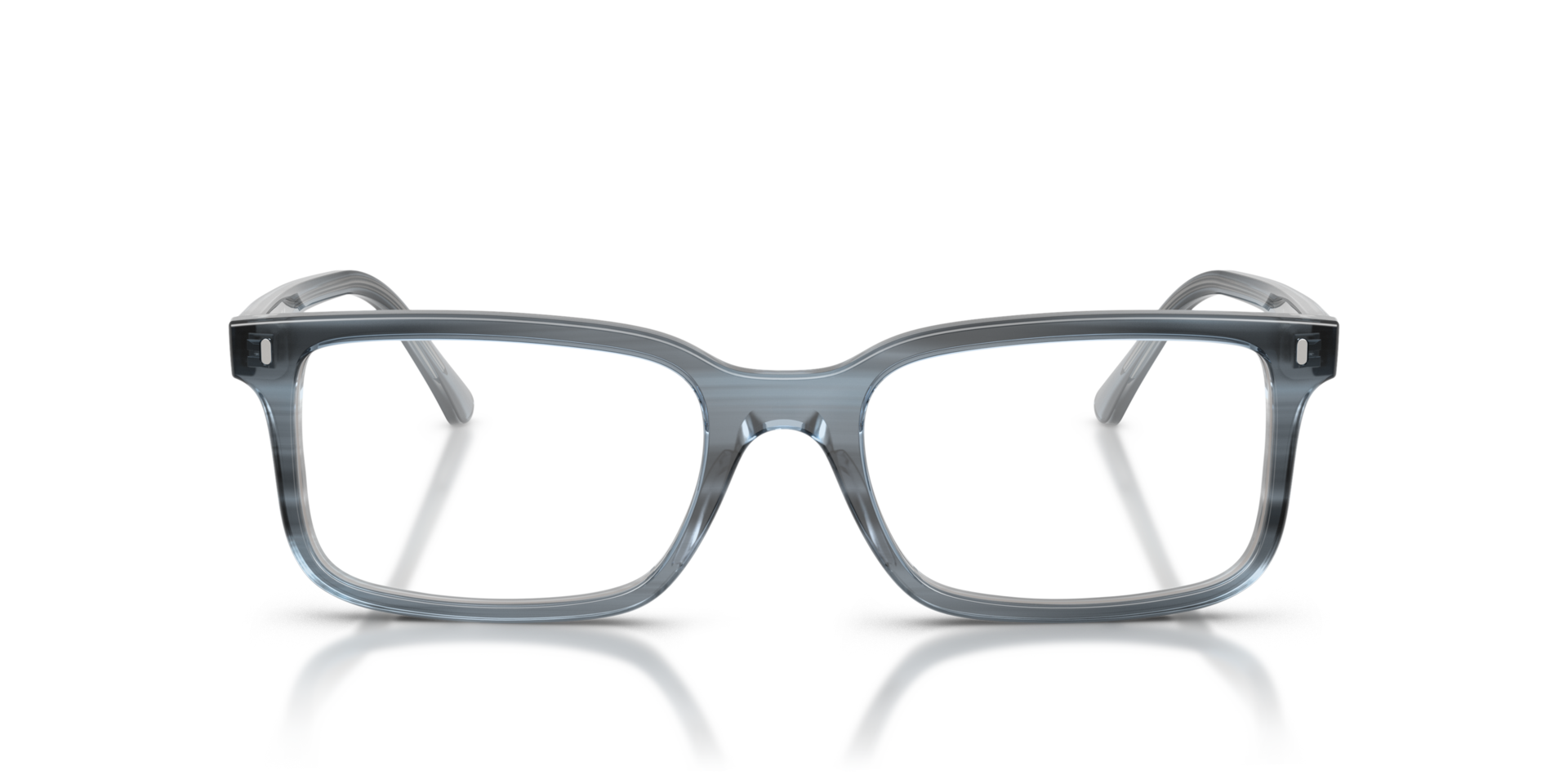 RB5445 Striped Blue AcetateEyeglass Frames for Glasses Direct, Front View