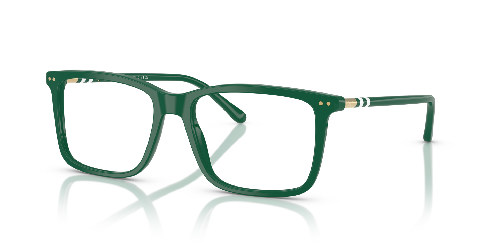 PH2287 Shiny Green AcetateEyeglass Frames for Glasses Direct, Angle View