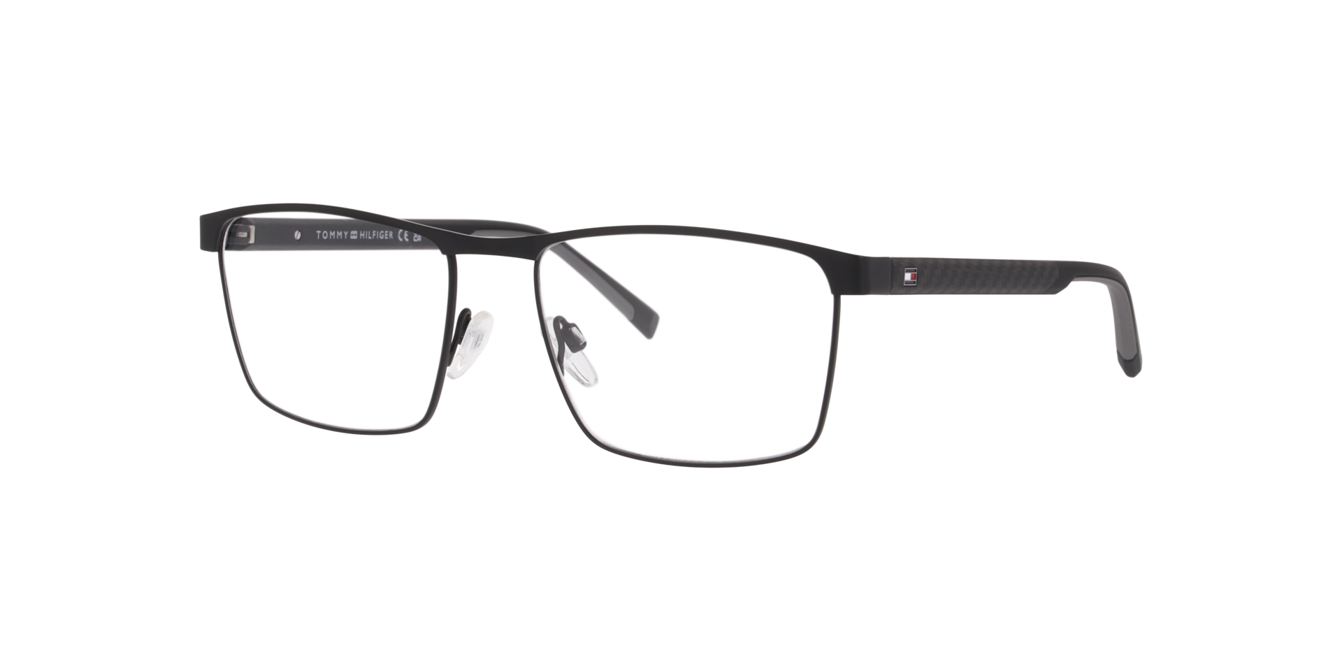 TH 2196 Black MetalEyeglass Frames for Glasses Direct, Angle View