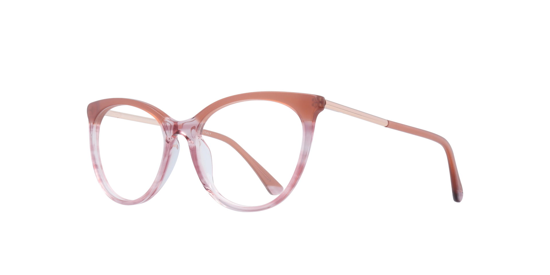 Navona Pink AcetateEyeglass Frames for Glasses Direct, Angle View