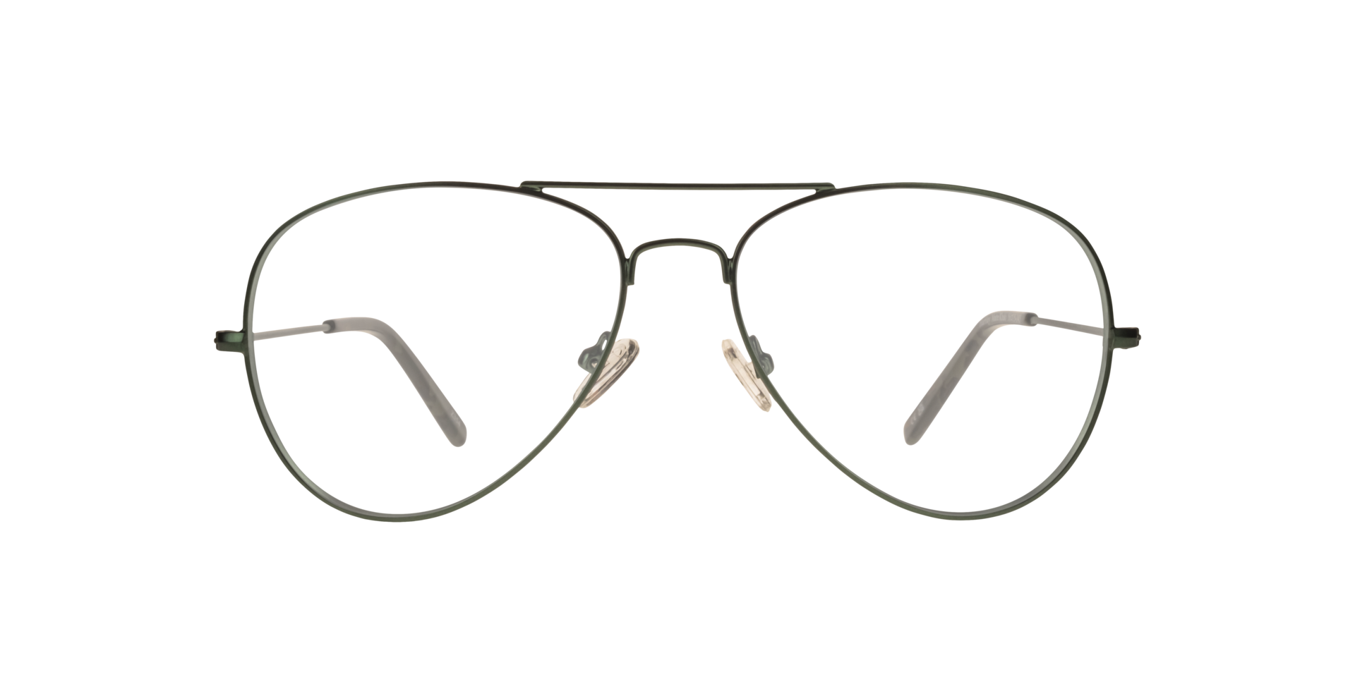 Hartley Matte Khaki MetalEyeglass Frames for Glasses Direct, Front View