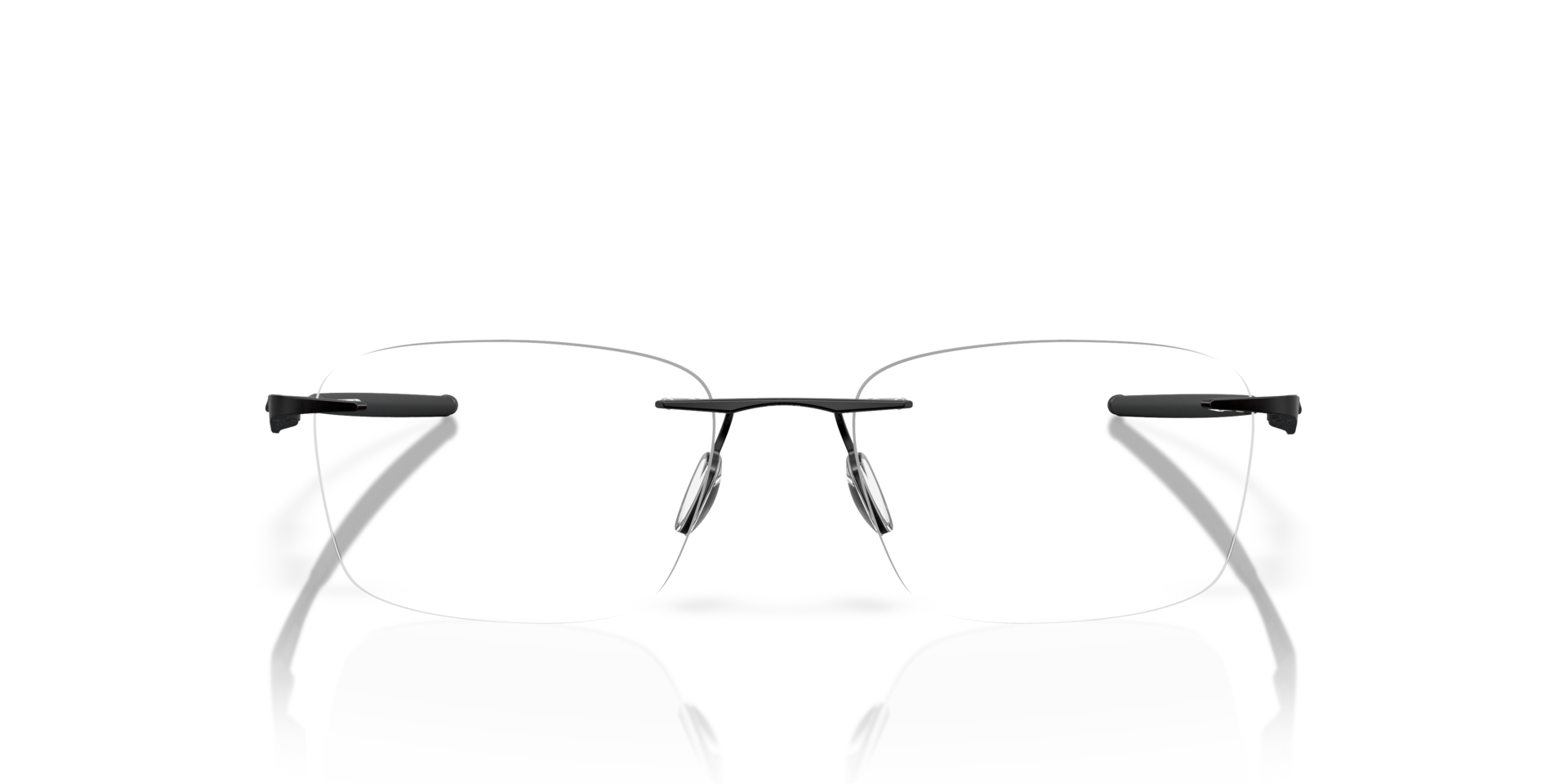 Wingfold™ EVS Satin Black TitaniumEyeglass Frames for Glasses Direct, Front View