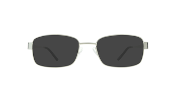 Shiny Silver Karl -  Metal Sunglasses