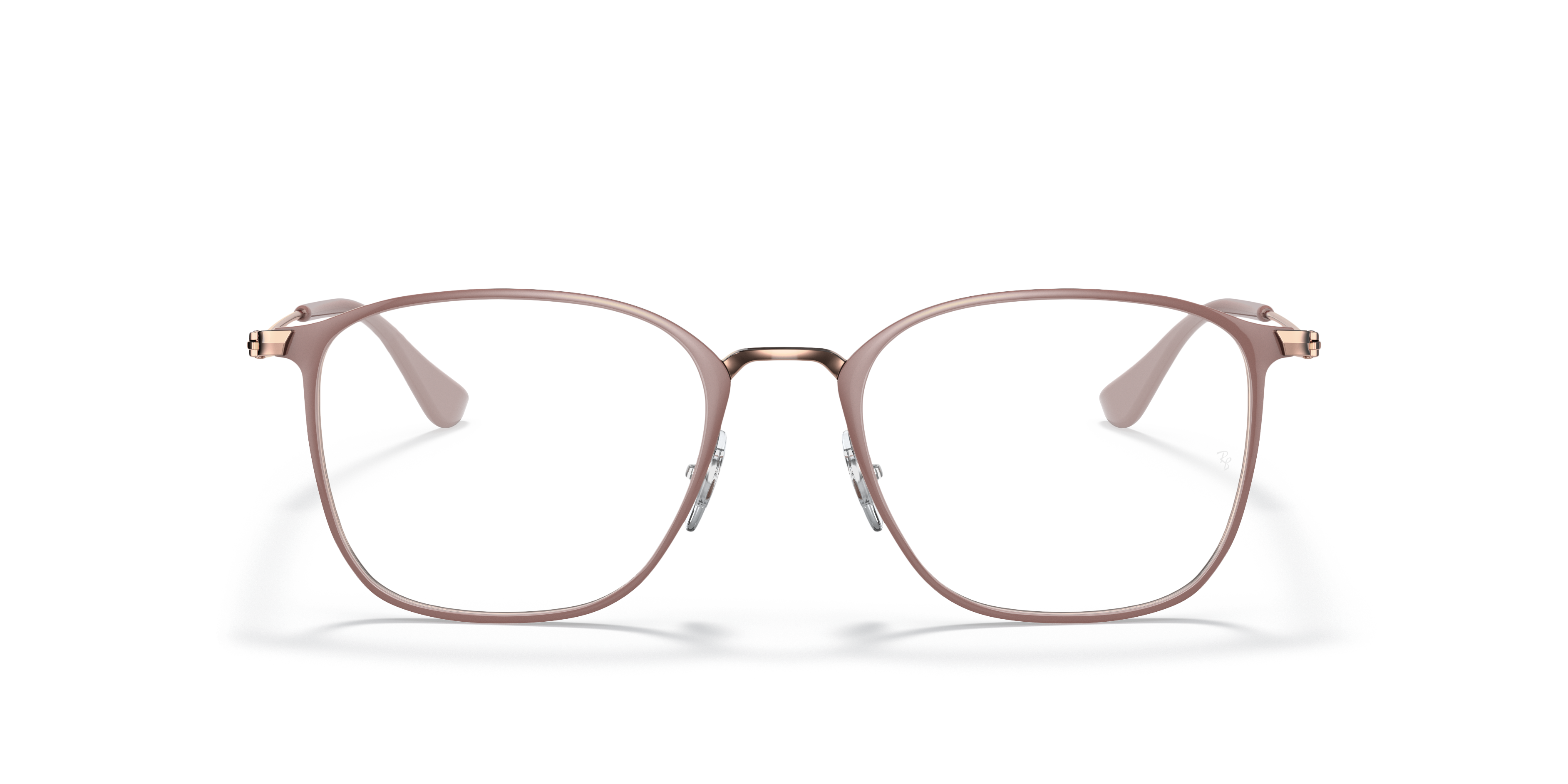 RB6466 Beige On Copper MetalEyeglass Frames for Glasses Direct, Front View
