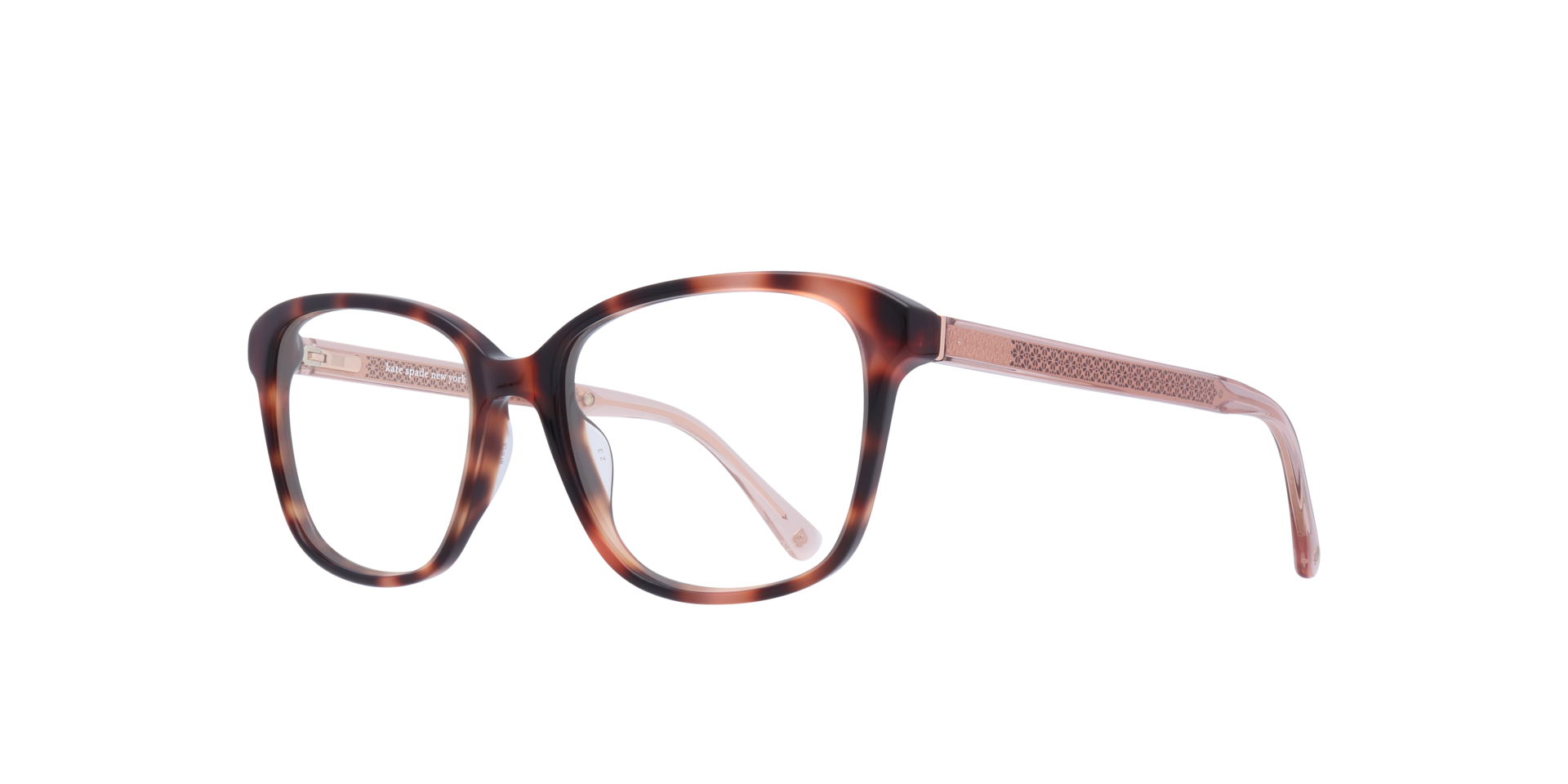 Acerra Tortoise Pink AcetateEyeglass Frames for Glasses Direct, Angle View