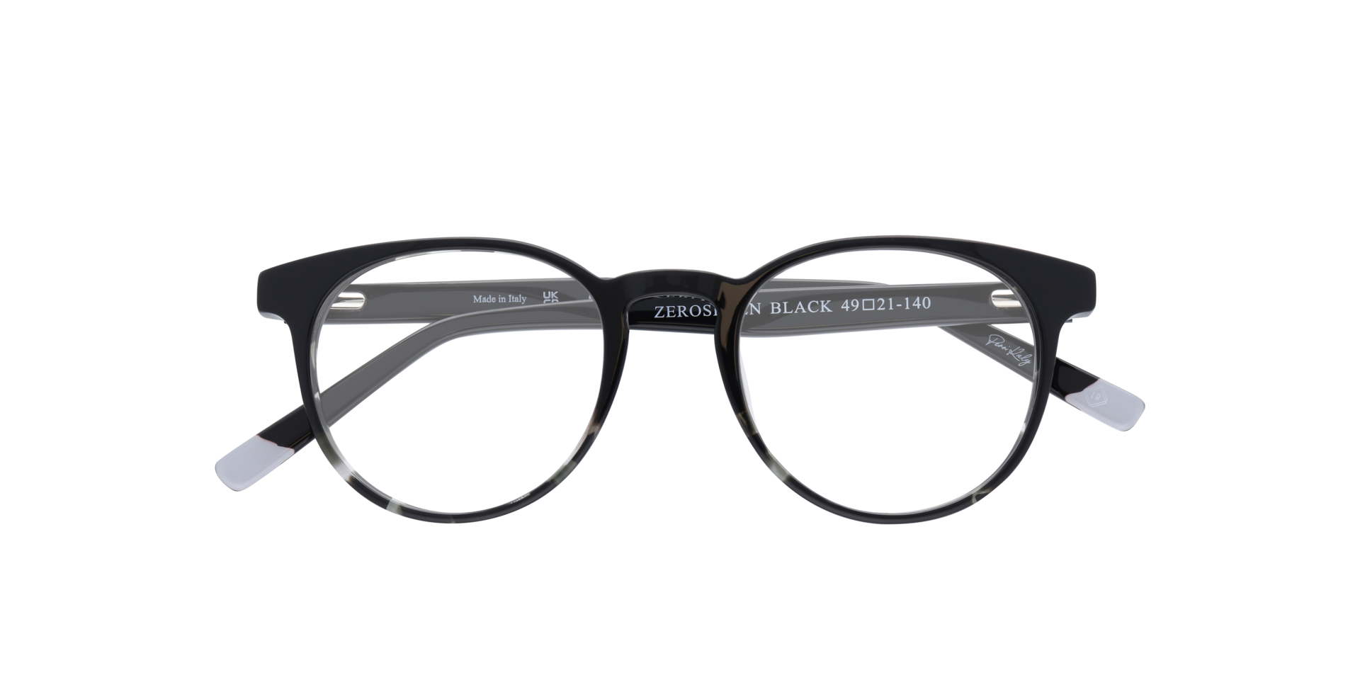 ZEROSEVEN Black AcetateEyeglass Frames for Glasses Direct, Closed View