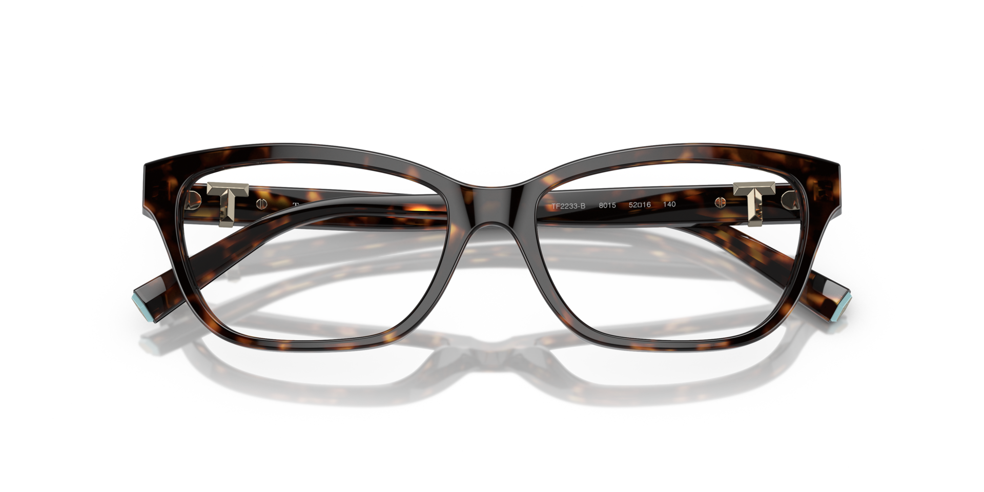 TF2233B Havana AcetateEyeglass Frames for Glasses Direct, Closed View