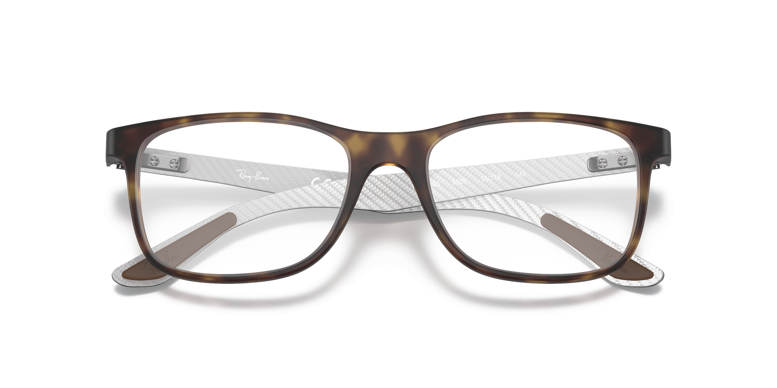 RB8903 Havana PlasticSunglass Frames for Glasses Direct, Closed View
