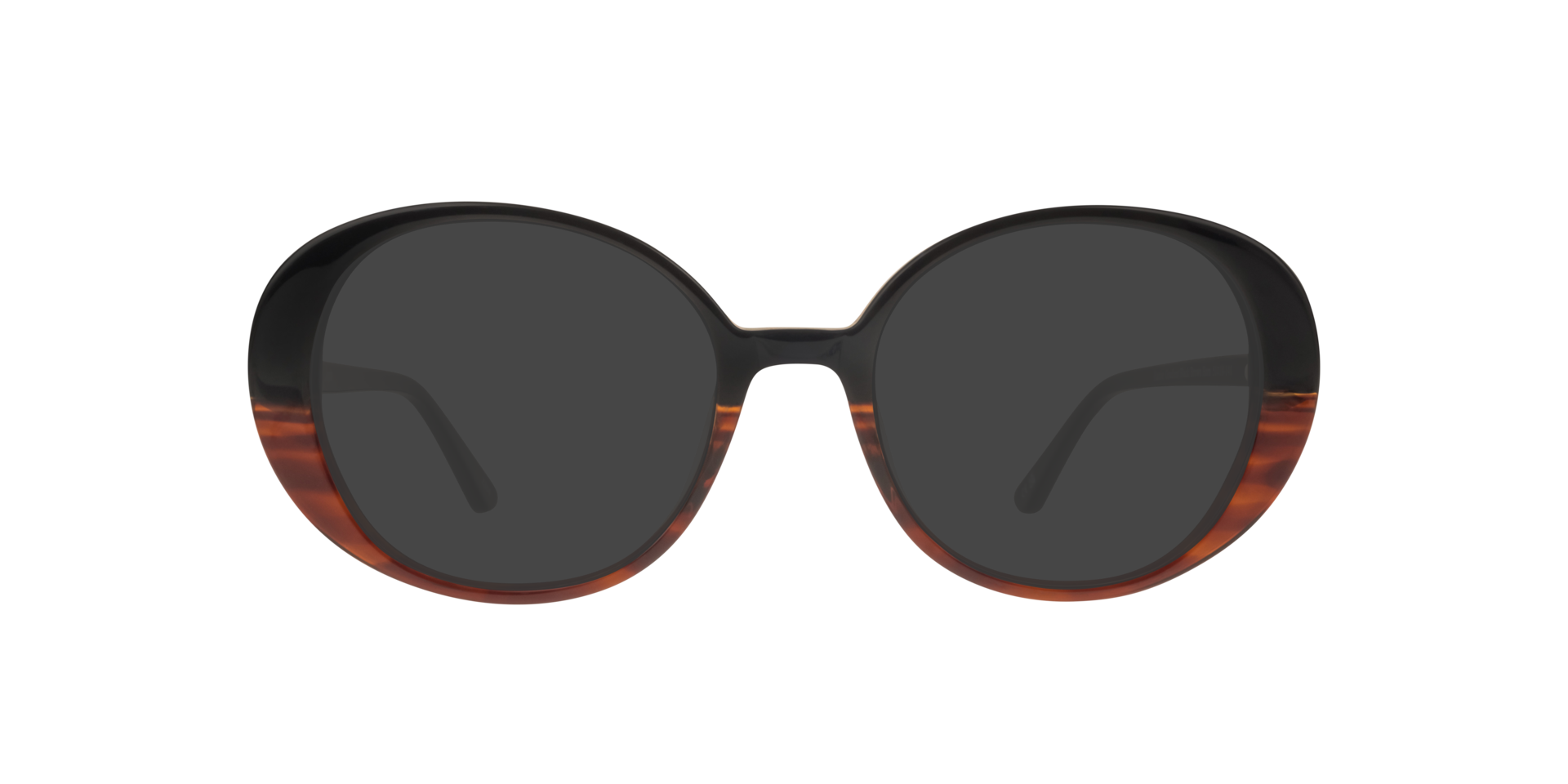 Hattie Gradient Black & Brown Horn AcetateEyeglass Frames for Glasses Direct, with Tinted Lenses