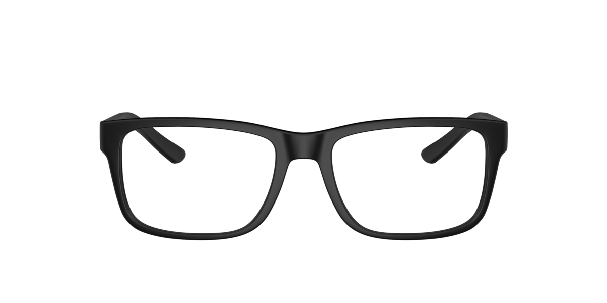 Armani Exchange Men's Matte Black Square Plastic Eyeglasses Online - Full Rim - Ax3016
