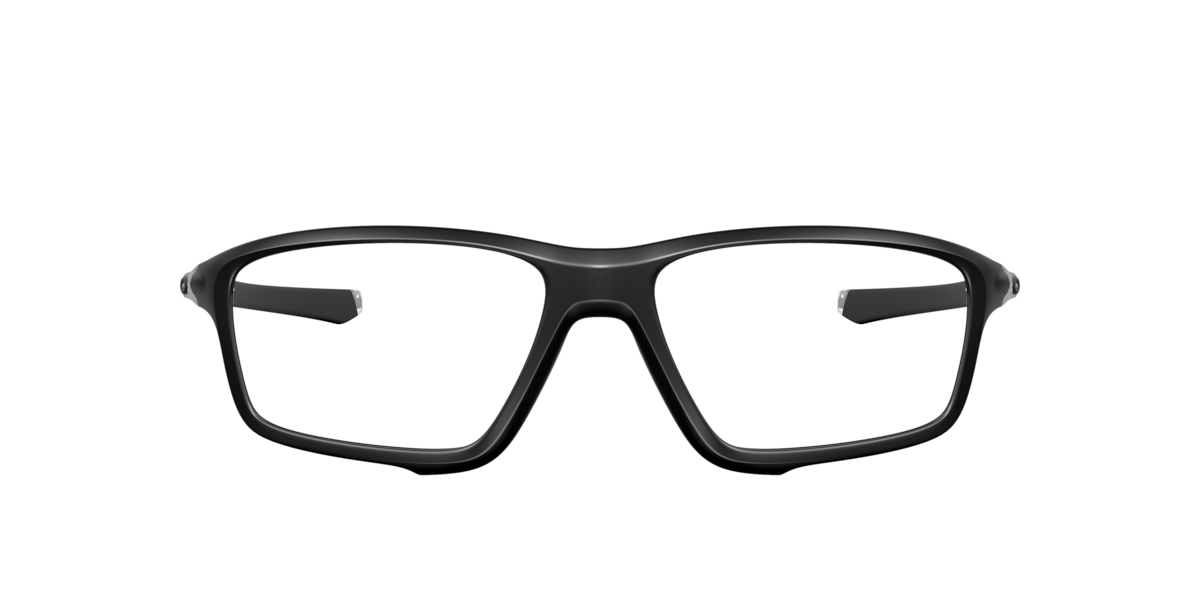 Photos - Glasses & Contact Lenses Oakley Matte Black square Plastic eyeglasses Online - Full Rim - Crosslink® Zero
