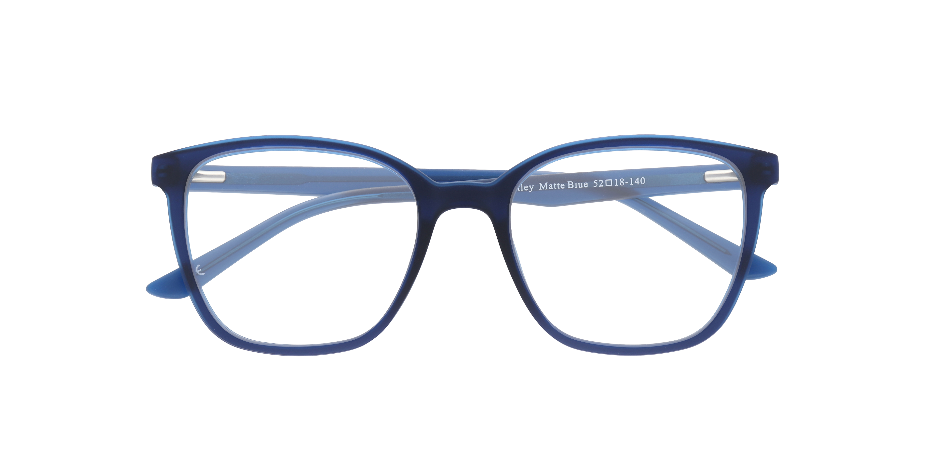 Bentley Matte Blue PlasticEyeglass Frames for Glasses Direct, Closed View